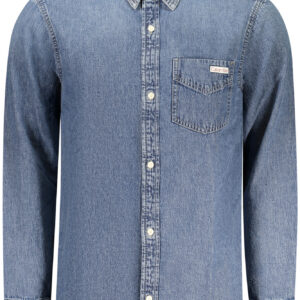 CALVIN KLEIN CAMICIA MANICHE LUNGHE UOMO BLU