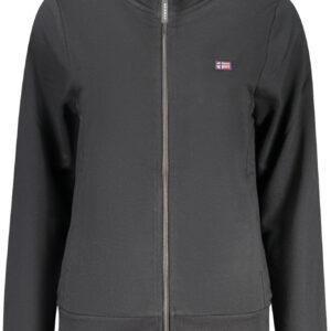 NORWAY 1963 FELPA CON ZIP DONNA NERO