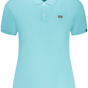 NORWAY 1963 POLO MANICHE CORTE DONNA AZZURRO