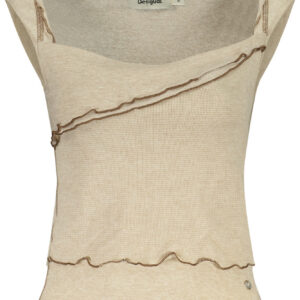 DESIGUAL CANOTTA DONNA BEIGE