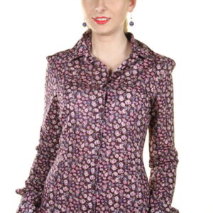HOLIDAY INN CAMICIA MANICHE LUNGHE DONNA VIOLA