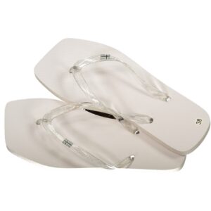 NORWAY 1963 CALZATURA CIABATTA DONNA BIANCO