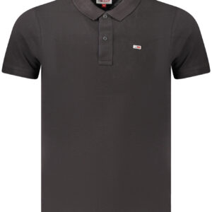 TOMMY HILFIGER POLO MANICHE CORTE UOMO NERO