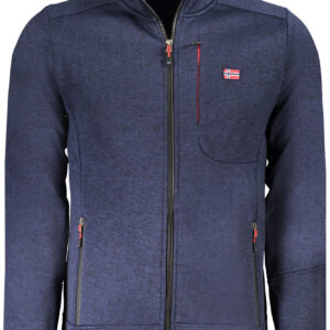 NORWAY 1963 FELPA CON ZIP UOMO BLU