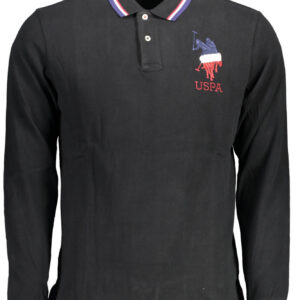 U.S. POLO ASSN. POLO MANICHE LUNGHE UOMO NERO