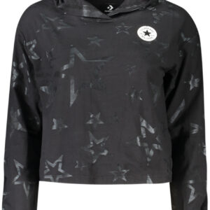 CONVERSE T-SHIRT MANICHE LUNGHE BAMBINA NERO