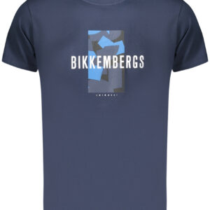 BIKKEMBERGS T-SHIRT MANICHE CORTE UOMO BLU