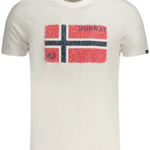 NORWAY 1963 T-SHIRT MANICHE CORTE UOMO BIANCO