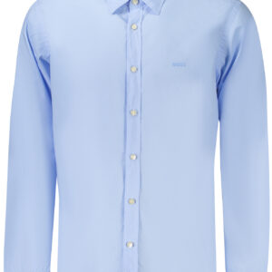 BOSS CAMICIA MANICHE LUNGHE UOMO AZZURRO