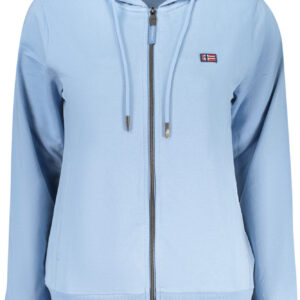 NORWAY 1963 FELPA CON ZIP DONNA AZZURRO