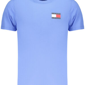 TOMMY HILFIGER T-SHIRT MANICHE CORTE UOMO AZZURRO