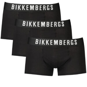 BIKKEMBERGS BOXER UOMO NERO