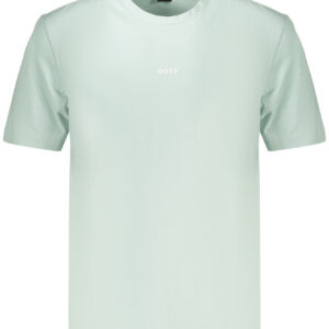 BOSS T-SHIRT MANICHE CORTE UOMO AZZURRO