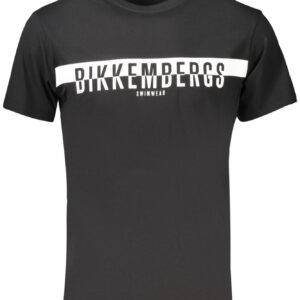 BIKKEMBERGS T-SHIRT MANICHE CORTE UOMO NERO