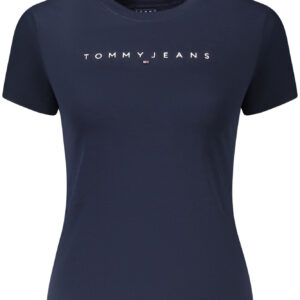 TOMMY HILFIGER T-SHIRT MANICHE CORTE DONNA BLU
