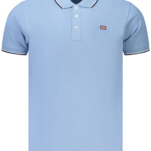 NORWAY 1963 POLO MANICHE CORTE UOMO AZZURRO