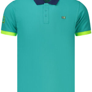 NORWAY 1963 POLO MANICHE CORTE UOMO AZZURRO