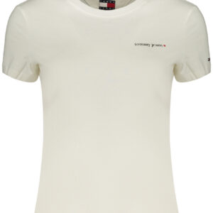 TOMMY HILFIGER T-SHIRT MANICHE CORTE DONNA BIANCO