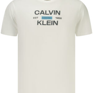 CALVIN KLEIN T-SHIRT MANICHE CORTE UOMO BIANCO