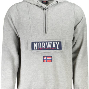 NORWAY 1963 FELPA SENZA ZIP UOMO GRIGIO