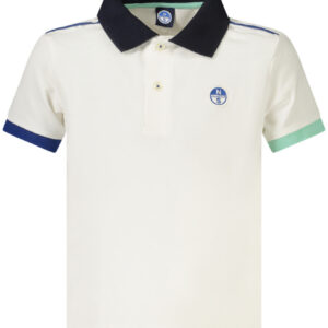 NORTH SAILS POLO MANICHE CORTE BAMBINO BIANCO