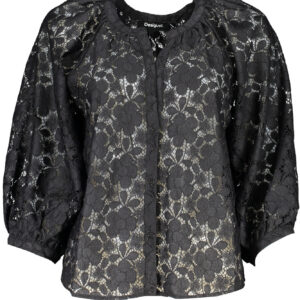 DESIGUAL CAMICIA MANICHE LUNGHE DONNA NERO