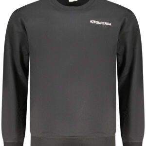 SUPERGA FELPA SENZA ZIP UOMO NERO