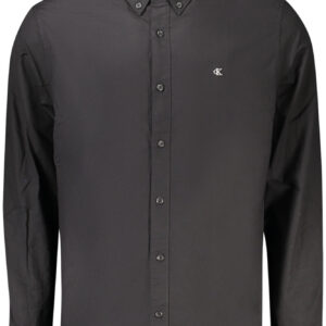CALVIN KLEIN CAMICIA MANICHE LUNGHE UOMO NERO