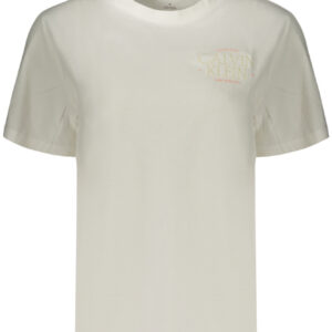 CALVIN KLEIN T-SHIRT MANICHE CORTE DONNA BIANCO