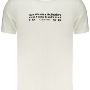 CALVIN KLEIN T-SHIRT MANICHE CORTE UOMO BIANCO