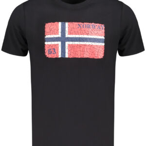 NORWAY 1963 T-SHIRT MANICHE CORTE UOMO NERO