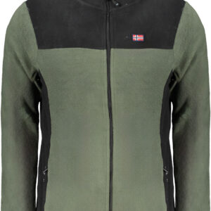 NORWAY 1963 FELPA CON ZIP UOMO VERDE