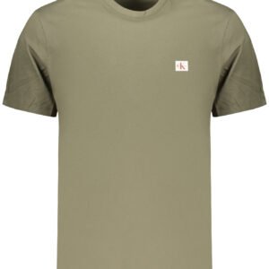 CALVIN KLEIN T-SHIRT MANICHE CORTE UOMO VERDE