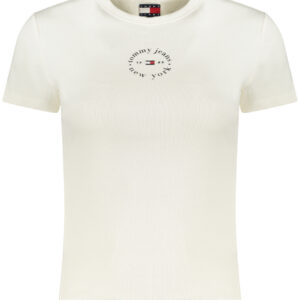 TOMMY HILFIGER T-SHIRT MANICHE CORTE DONNA BIANCO