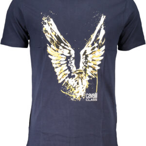 CAVALLI CLASS T-SHIRT MANICHE CORTE UOMO BLU