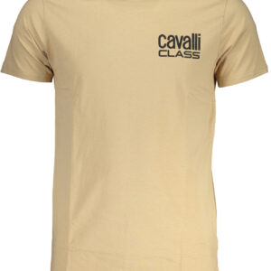 CAVALLI CLASS T-SHIRT MANICHE CORTE UOMO BEIGE