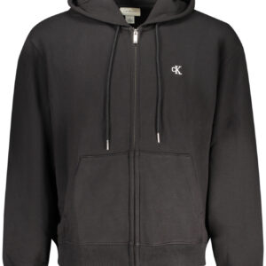 CALVIN KLEIN FELPA CON ZIP UOMO NERO