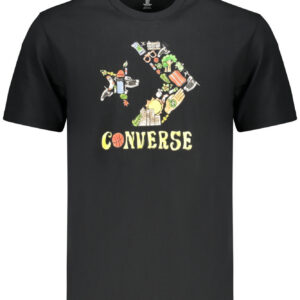 CONVERSE T-SHIRT MANICHE CORTE UOMO NERO