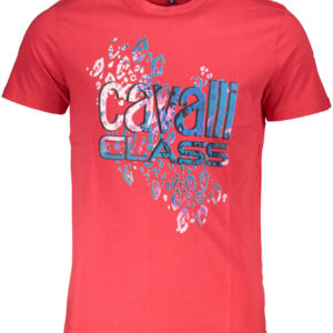 CAVALLI CLASS T-SHIRT MANICHE CORTE UOMO ROSSO