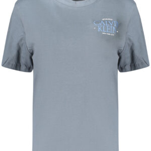 CALVIN KLEIN T-SHIRT MANICHE CORTE DONNA GRIGIO