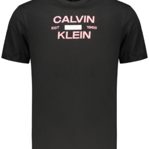 CALVIN KLEIN T-SHIRT MANICHE CORTE UOMO NERO