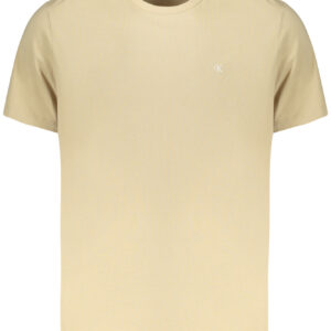 CALVIN KLEIN T-SHIRT MANICHE CORTE UOMO BEIGE