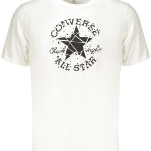 CONVERSE T-SHIRT MANICHE CORTE UOMO BIANCO