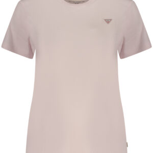 GUESS JEANS T-SHIRT MANICHE CORTE DONNA ROSA