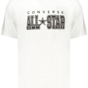CONVERSE T-SHIRT MANICHE CORTE UOMO BIANCO