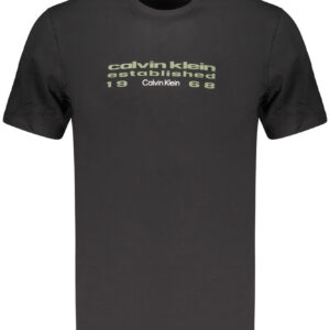 CALVIN KLEIN T-SHIRT MANICHE CORTE UOMO NERO