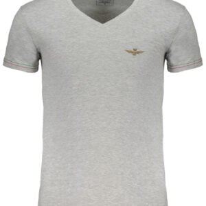 AERONAUTICA MILITARE T-SHIRT MANICHE CORTE UOMO GRIGIO
