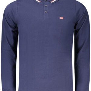 NORWAY 1963 POLO MANICHE LUNGHE UOMO BLU