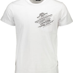 DIESEL T-SHIRT MANICHE CORTE UOMO BIANCO