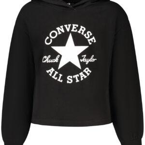 CONVERSE FELPA SENZA ZIP BAMBINA NERO